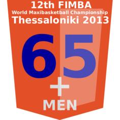 65+ FIMBA championship logo idea vector graphics