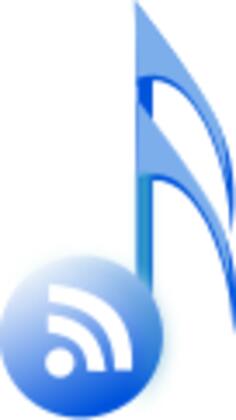Vector clip art of rss music icon