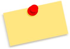Yellow paper note in color vector clip art