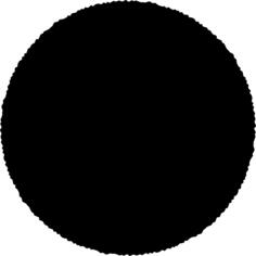 Roughcut black circle vector graphics