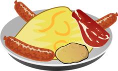 British breakfast vector image