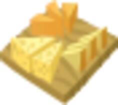 Vector illustration of cheese platter serving
