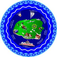 Island Foehr Plate vector graphics