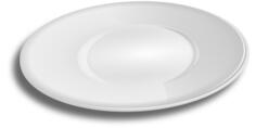 Vector illustration of oval shaped plate