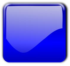 Gloss blue square decorative button vector image
