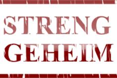 Streng Geheim vector image