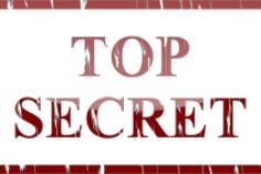 Top Secret sticker vector illustration