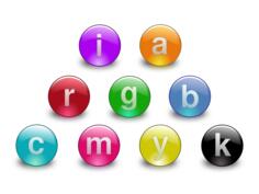 Web2.0 multi color buttons vector clip art