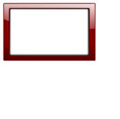 Gloss transparent red frame vector illustration