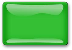 Gloss green square button vector clip art