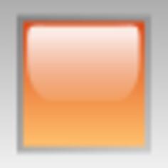 Led square orange vector clip art