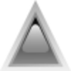 Black led triangle vector drawing