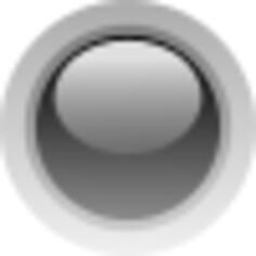 Finger size black button vector illustration