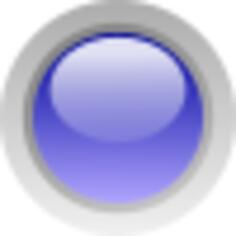 Finger size blue button vector image