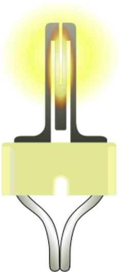 Hot surface igniter vector illustration
