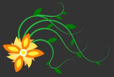 Sun flower vector graphics