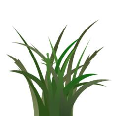 Dark grass vector clip art