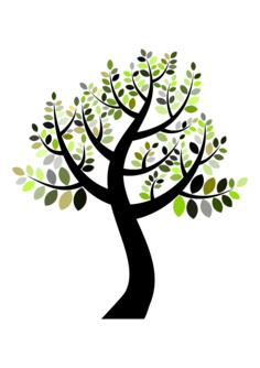 Vector illustration of colorful tree.