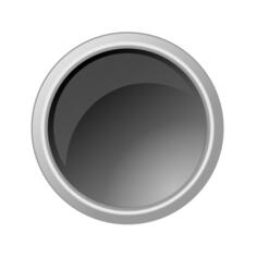 Dark gray button vector drawing