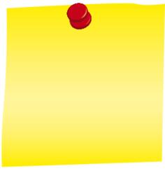 Blank paper note in color vector clip art