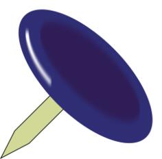 Simple pin vector illustration