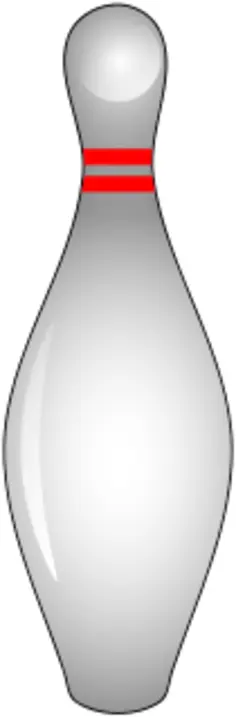 Shiny bowling pin vector illustration