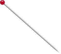 Pin with spherical head vector image