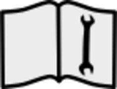Service manual sign vector image