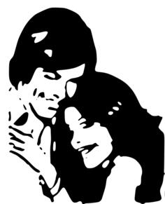 People in love vector illustration
