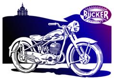 Motorbike vector clip art
