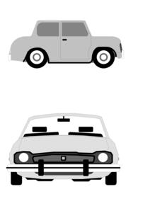 Vector illustration of old-timer