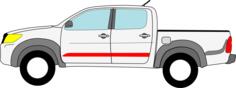 Toyota Hilux vector drawing