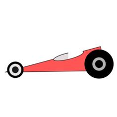 Top fuel dragster vector clip art