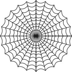 Vector clip art of stylized spider web