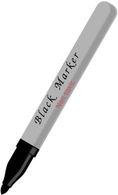 Black marker vector graphics