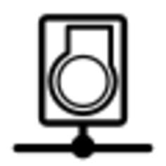 Monochrome KDE icon vector graphics