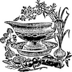 Vector image of gravy pot