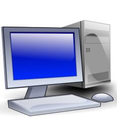 Old style computer vector illustration