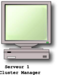 Server with screen vector image