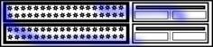 Stacked servers with stars vector clip art