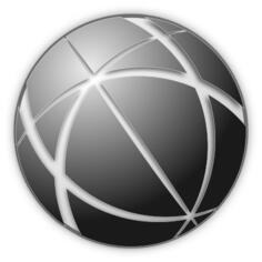 Gray globe icon vector image