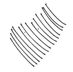 Vector drawing of sketched black lines