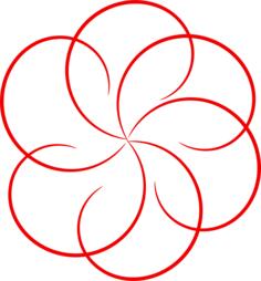 Circular border vector image