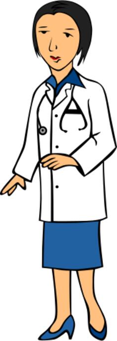Lady doctor vector image