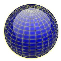 Vector clip art of shiny globe