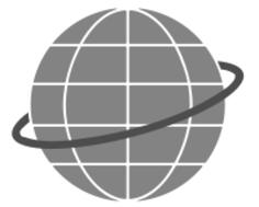 Simple globe symbol vector clip art