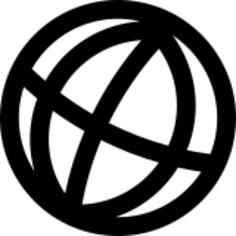 World globe icon vector graphics