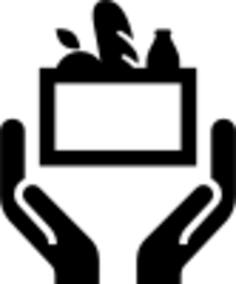 Food bank icon vector clip art