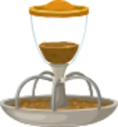 Piggy feeder vector drawing