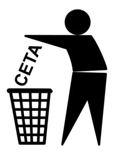 Stop CETA vector clip art